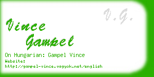 vince gampel business card